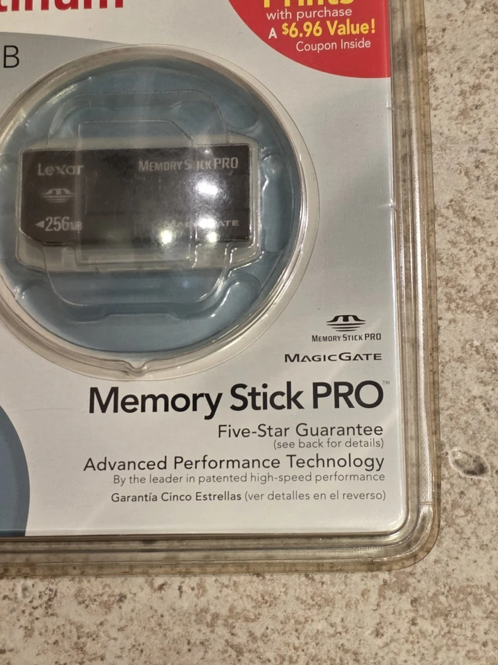Lexar Memory Stick PRO 256MB ( NEW OLD STOCK ) * PLEASE READ )  - Image 3 of 4