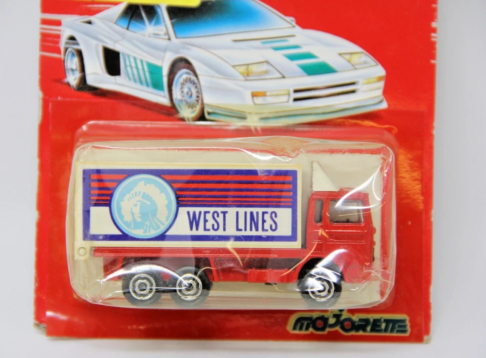 Majorette Vintage #265 Cargo Container RVI. West Lines Delivery Truck Toy Rare - Image 2 of 4