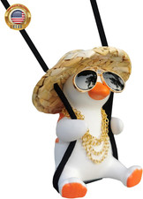 Funny Swinging Duck Car Mirror Hanging Ornament - Cool Automotive Rearview Mirro