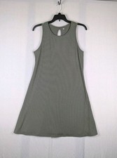 SO Women’s Dress Size XL Olive Green Sleeveless A-line NWT Minimalist MSRP $30 