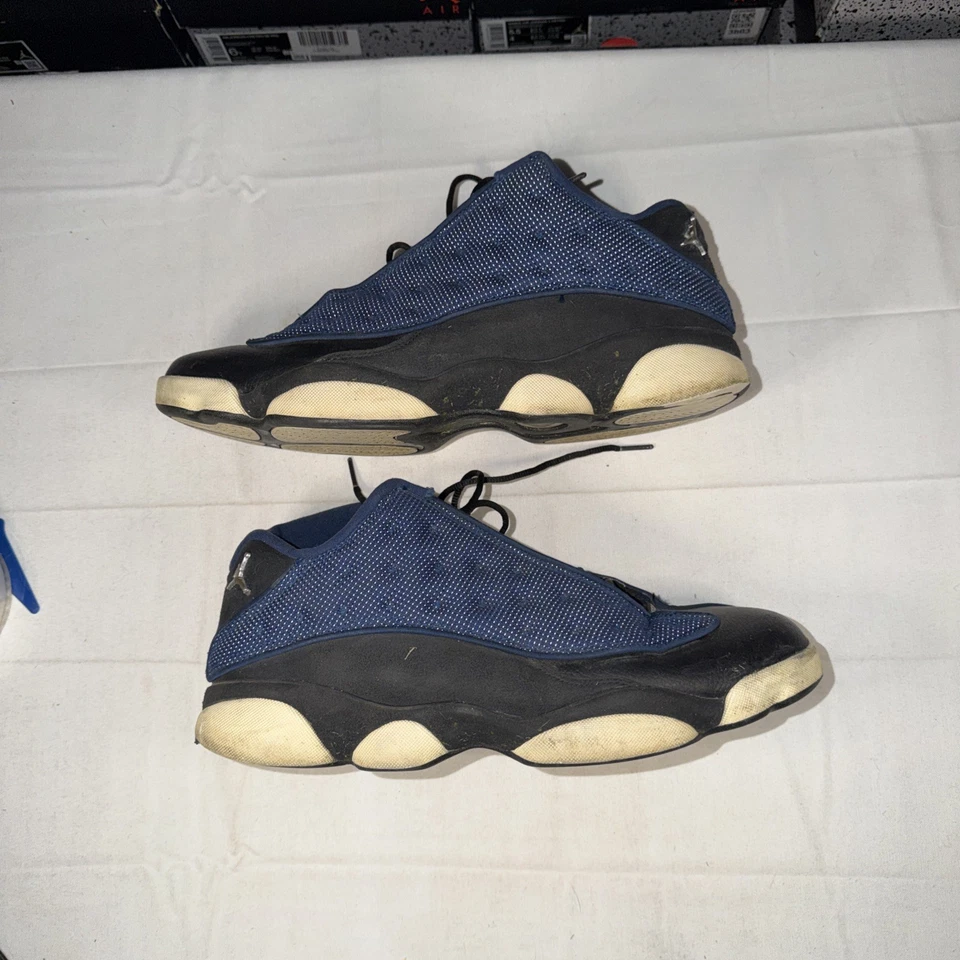 Nike Air Jordan XIII 2017 retrô baixo azul marinho bravo preto branco 310810-407 - Imagem 3 de 4