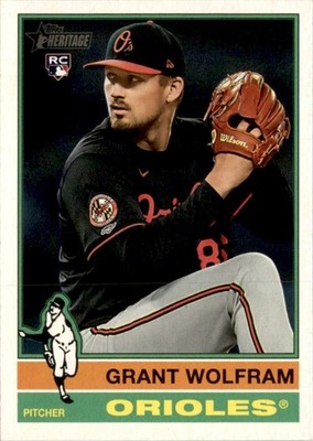 Grant Wolfram 2025 Topps Heritage RC #550 Baltimore Orioles