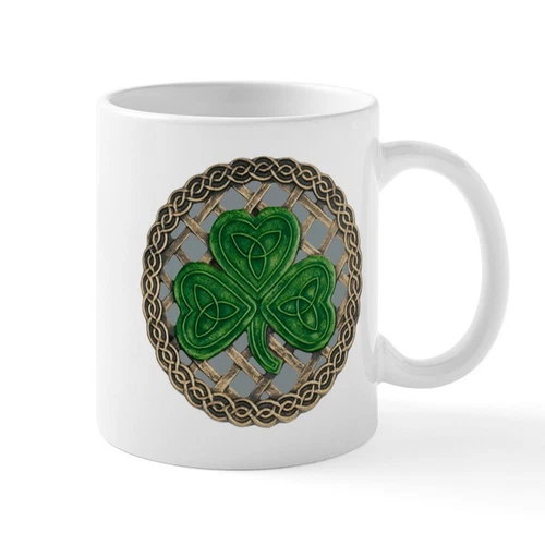 Shamrock And Celtic Knots Mug 11 oz Ceramic Mug - Picture 1 of 1