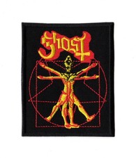Ghost Iron On Patch Vitruvian Ghost Swedish Hard Rock Heavy Metal Band Logo