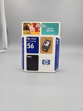 GENUINE HP 56 Black Ink Cartridge C6656AN 140 NEW SEALED BOX Exp 1/2005