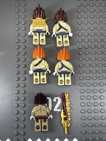 LEGO Legends of Chima (2X Leonidas)(2X Lennox)(Longtooth) Lions + Sword