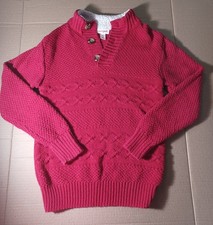 Cat  Jack XS 6/7 Boys Red Sweater Pullover - NWT