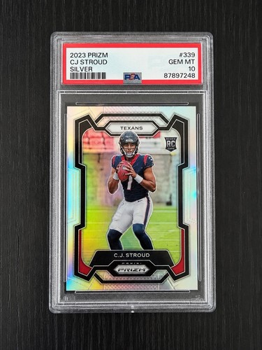 2023 CJ Stroud Prizm Silver Rookie PSA 10 GEMT MT! 📈📈