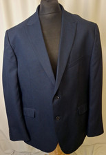 Taylor & Wright Blazer Suit Jacket Smart Casual Blue 50R 2XL  A124