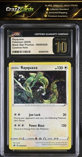 2020 Black Star Promos #SWSH029 Rayquaza CGC 10