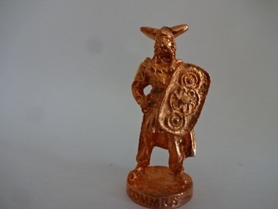 Metallfigur 2007 '' Gallier Serie '' Commius '' Nr.405 03 '' Rotkupfer