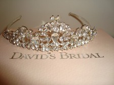 David's Bridal Wedding Tiara / silver