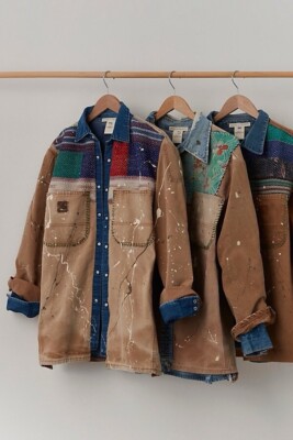 Free People Tricia Fix Carhartt Mixed Jacket Size XS/S $498