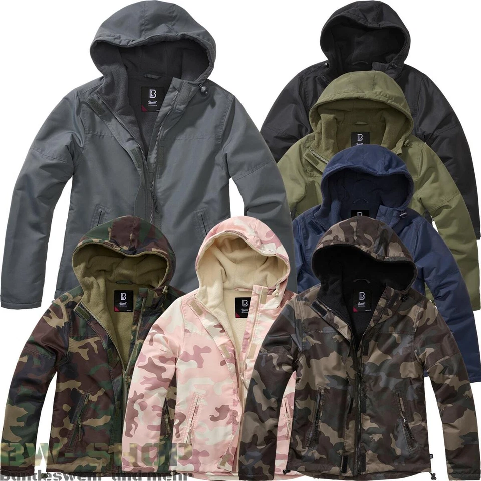 BRANDIT WINDBREAKER ZIPPER DAMEN GEFÜTTERT REGENJACKE WINDJACKE ARMY JACKE RV - Bild 1 von 4
