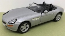 BMW Z8 CABRIOLET 1:32 WELLY DIECAST SILVER FRICTION - EXCELLENT UNBOXED 001