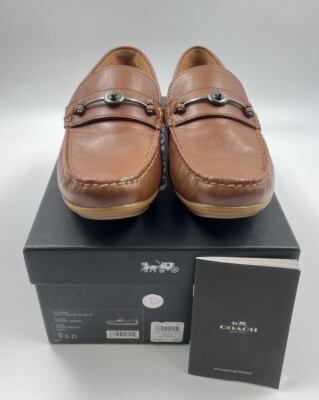 Coach Mott Driver IN SM LT FG2984 Dark Saddle Brown Loafer  display picture 3