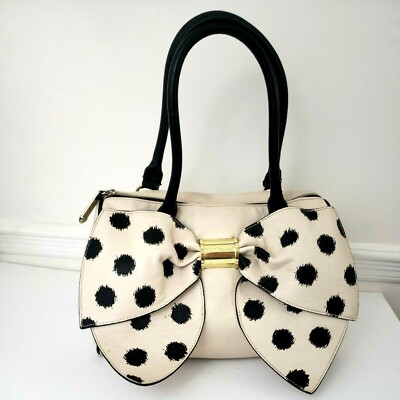 betsey johnson polka dot purse