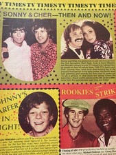Sonny and Cher, Michael Ontkean, Full Page Vintage Clipping, aa