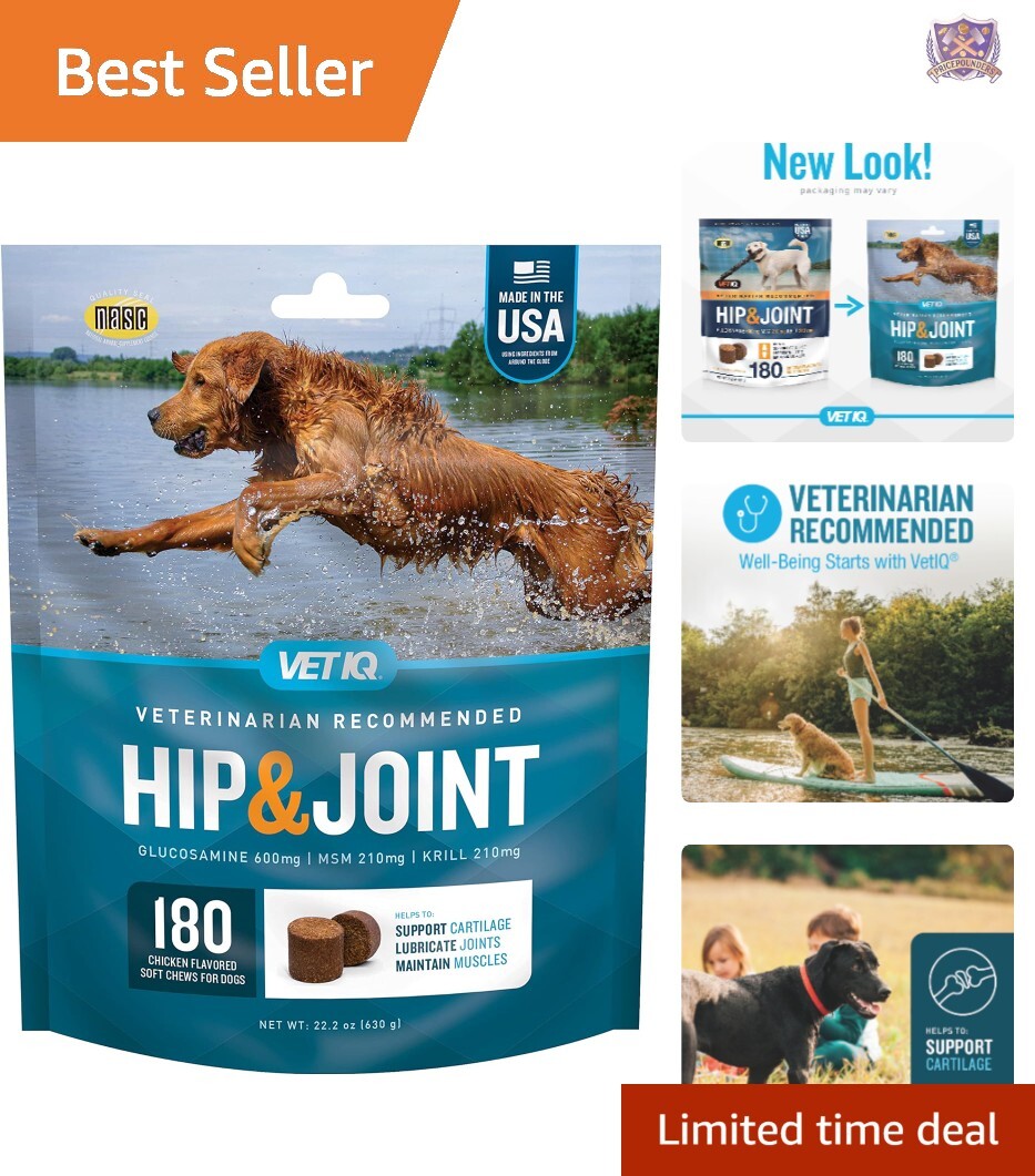 Complete Dog Supplement Anti Inflammatory Glucosamine, MSM, Krill