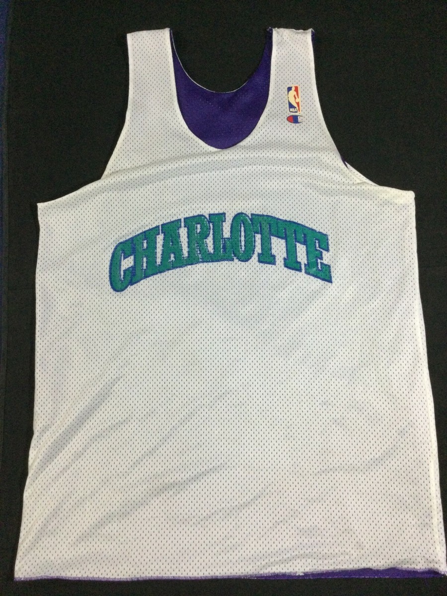 Vintage Charlotte Hornets Basketball-NBA Warm up Champion Jersey