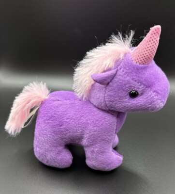Unicorn Stuffed Animal Purple Toy Fun Express Pink Plush Toy 5  Small **READ
