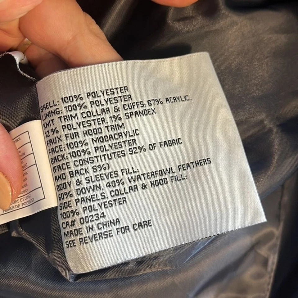 Anne Klein Ladies Long Parka Jacket NEW . Down. - Image 4 of 4