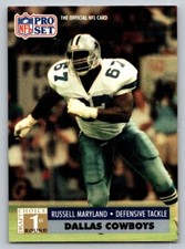 1991 Pro Set - 1st Round Draft Choice Russell Maryland #730 (RC)