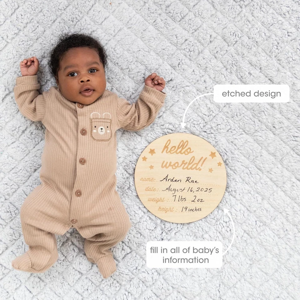 Manta y utilería Pearhead Hello World Milestone  Foto 4 de 4