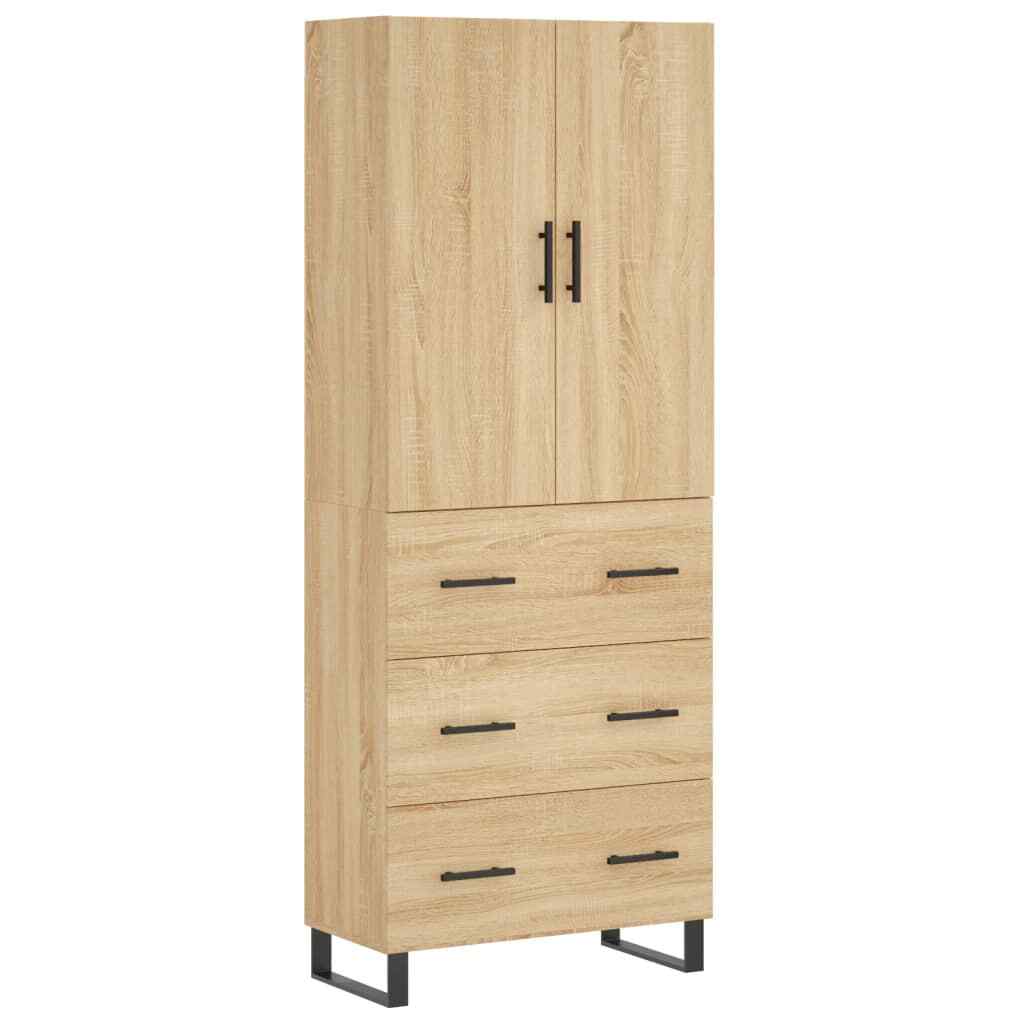 Thumbnail - Highboard Sonoma-eiche 69,5x34x180 Cm Holzwerkstoff