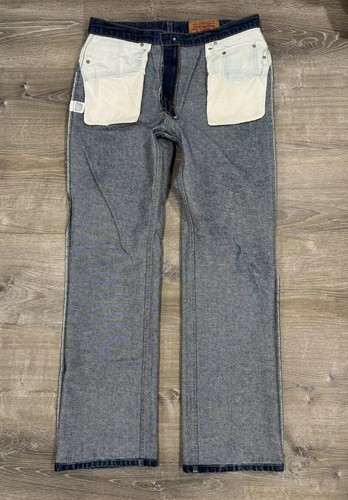 Vintage Levis 517-0217 R Bar Indigo Denim Blue Jean Size 36x32 Made in USA - Picture 8 of 10