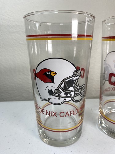 Phoenix Cardinals Drinking Glasses Glass Arizona NFL - Lot of 2 - Picture 2 of 17