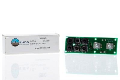 Ifly Flight Simulation B-05-A 6xBTN 2xEncoder Board 