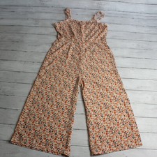 Shein Women's Floral Romper Size M One Piece Wide Leg Pants Lightweight