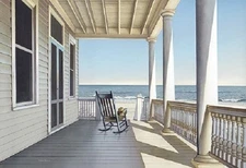 Carolina Porch by Daniel Pollera Art Print Seascape Ocean Beach Poster 26x38