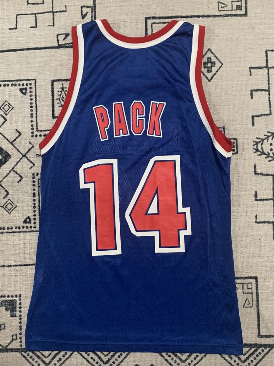 Robert Pack Champion Jersey 40 Medium New Jersey Nets Petrovic