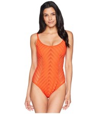 Kenneth Cole Tough Luxe Mio Sienna One Piece Swimsuits L44138 Womens Size M