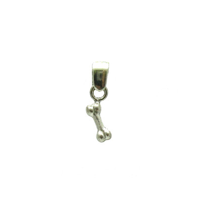 Sterling Silver Pendant Charm Hallmarked Solid 925 Small Bone Stylish ...