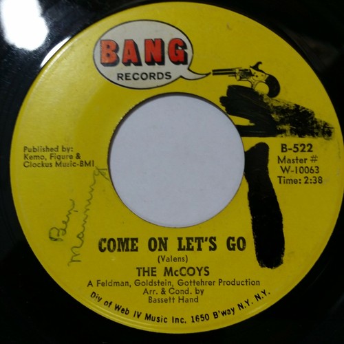 MCCOYS Come On Let's Go b/w Little People B522 7