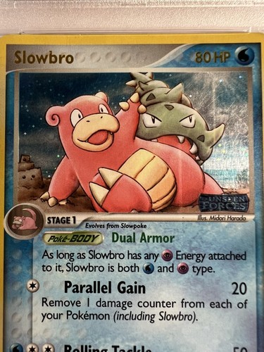 Pokémon TCG Slowbro EX Unseen Forces 13/115 Reverse Holo Rare PSA GRADED EX-MT 6 - Picture 7 of 10