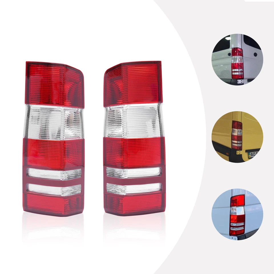 US Pair Tail Lights For Mercedes Benz Sprinter 2500 3500 2007-16 2017 Rear Lamps - Image 2 of 4