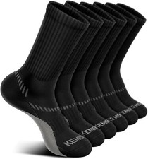 BULLIANT Compression Socks for Men 6Pairs, Athletic 11-13, 6pairs-black2741