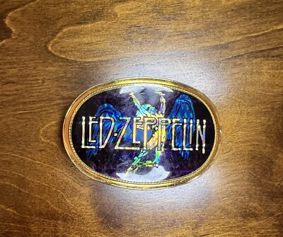 Vintage 1977 Led Zeppelin Belt Buckle Vintage 1977 Led Zeppelin Belt Buckle – Tarnish main image 2