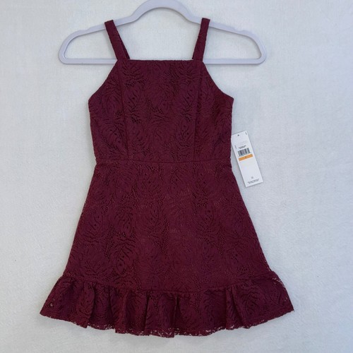 Zac Posen Girls Dress 7 Fit & Flare Sleeveless Burgundy NWT - Picture 2 of 9