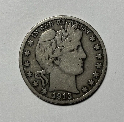 1913-S Barber Half Dollar Lower Mintage Date Fine