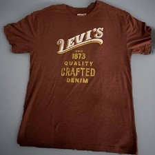 Levi Strauss Vintage Vtg Dark Red Shirt 1873 Large L Levi  s