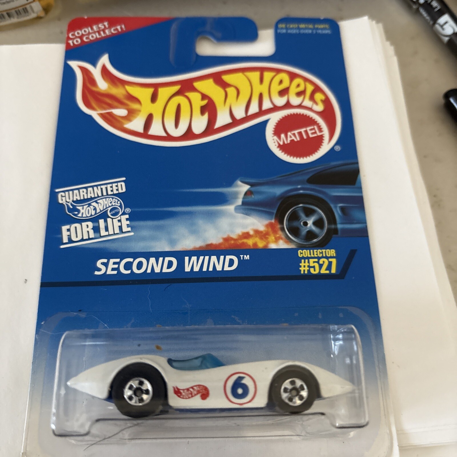 1997 Hot Wheels Second Wind White 527 Mainline 16810
