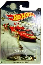2015 Hot Wheels Holiday Hot Rods Christmas #6 Ford Gangster Grin