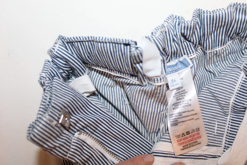 Брюки для мальчиков Jacadi в тонкую полоску размер 8 - Изображение 4 из 4