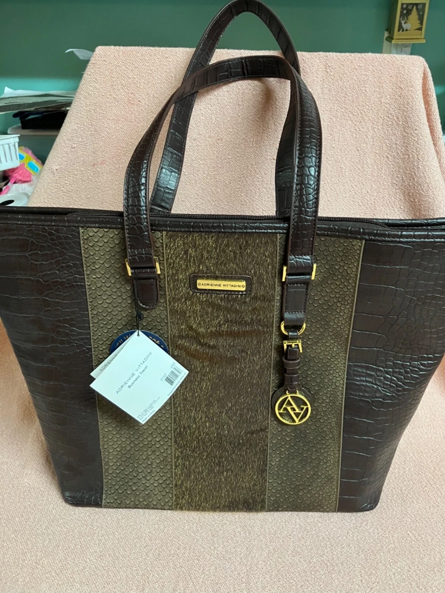 Adrienne vittadini nylon workbook tote sale