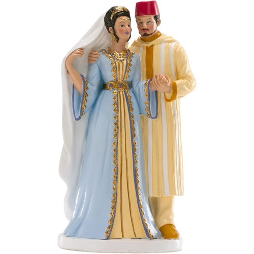FIGURINE COUPLE DE MARIÉS 18CM VIENNE Multicolore - Maison